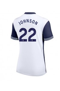 Tottenham Hotspur Brennan Johnson #22 Voetbaltruitje Thuis tenue Dames 2024-25 Korte Mouw